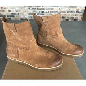 UGG Josefene Short Suede Leather Boots Chestnut Brown Women's Size 7